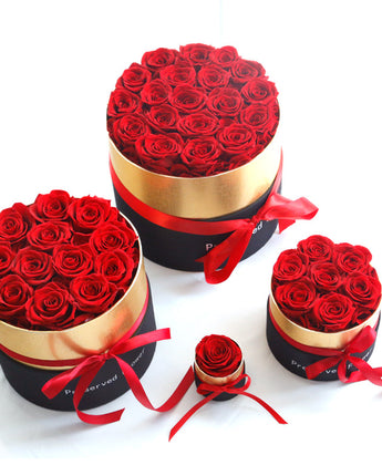 Eternal Roses In Box Preserved Real Rose Flowers With Box Set Valentines Day Gift Romantic Artificial Flowers