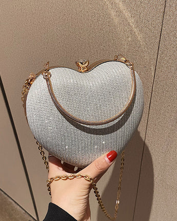 New Fashion Chain Peach Heart Bag