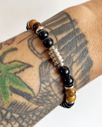 Clasp Tiger Eye Bracelet for Men