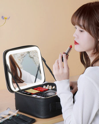 Smart  LED Cosmetic Case with Mirror