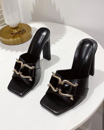 Metal Chain Designer Sandals