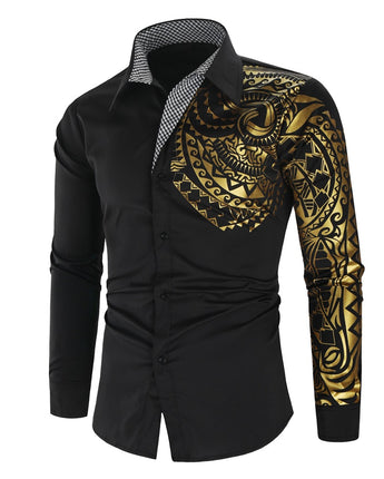 Luxury Gold Black Shirt