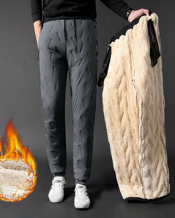 Winter Men Lambswool Sweatpants