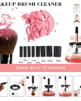 Automatic Makeup Brush Cleaner