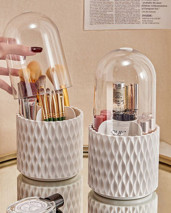 Rotating Makeup Brush Storage