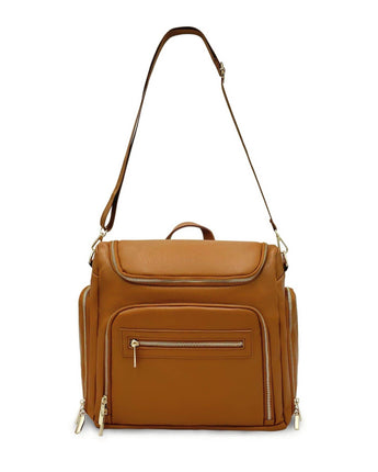 Chloe - Caramel baby backpack