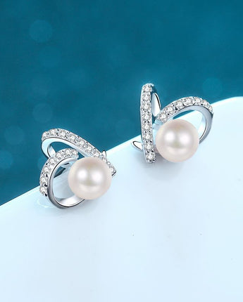 Freshwater Pearl Engagement Stud Earring