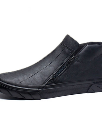 Men Vulcanized Leather Loafer Shoes