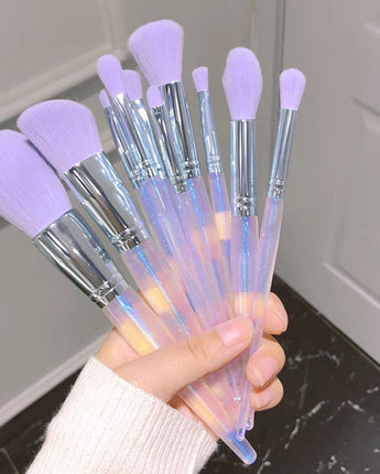 Purple Makeup Brush Set