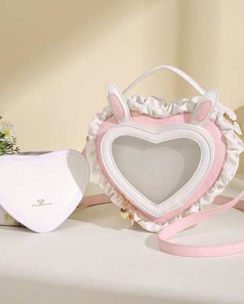 Kawaii Bunny Ears Heart Shape Bag