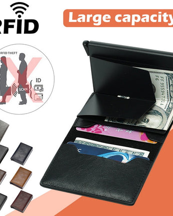 Card Holder Wallet Anti-theft Brush Design