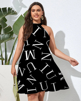 L-4XL Plus Size  Summer Dress