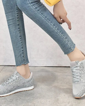 Fashion Casual Sport Shoes Women Breathable Sequins