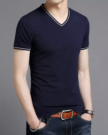 T-shirt Men's V Neck