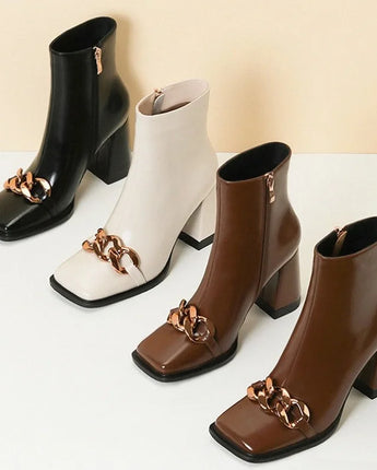 Brown Martin Boots High Heels