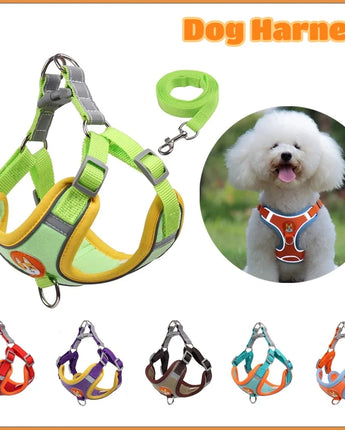 Pet Reflective Dog Harness Medium Large Dog