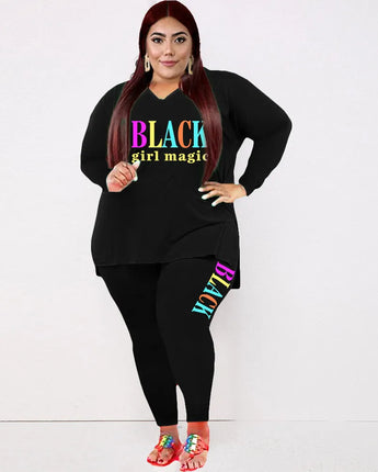 Winter Plus Size Sets Sports Suits 2 Piece Outfits