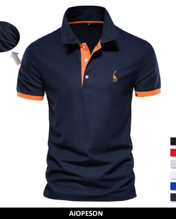 AIOPESON Embroidery Polo Shirts