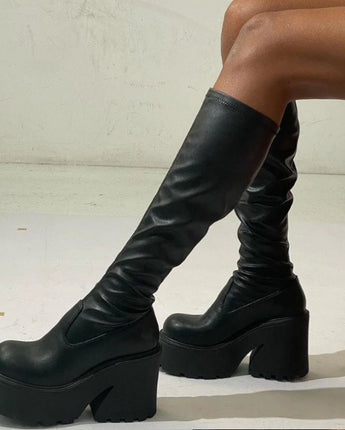 Women Winter Boots 2022 Designer Luxury Platform Thigh High Boots