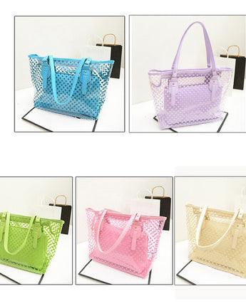 Candy Color Transparent Handbag