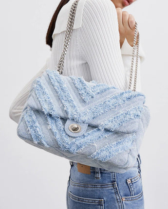 Denim Chain Bag