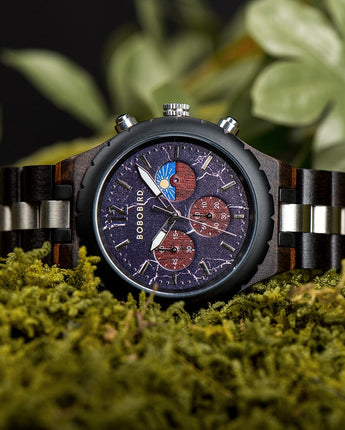 Luxury Wooden Chronograph Watch  Men