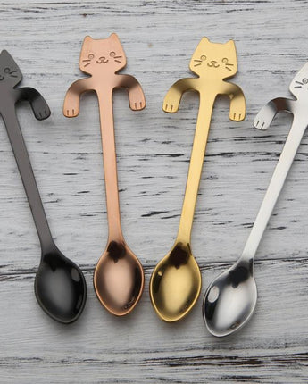 STAINLESS STEEL CAT TEASPOONS