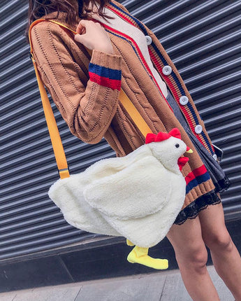 Cartoon Chicken Shoulder Bag