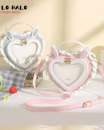 Kawaii Bunny Ears Heart Shape Bag