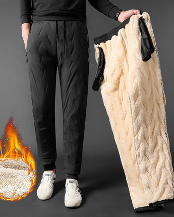 Winter Men Lambswool Sweatpants