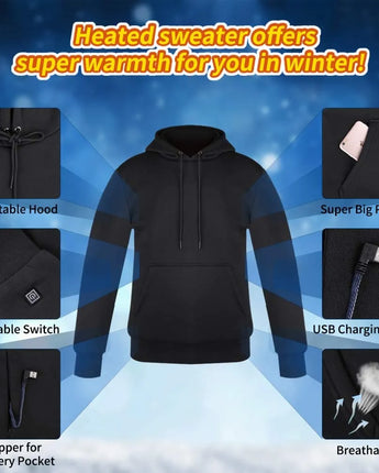 Unisex USB Heating Hoodies