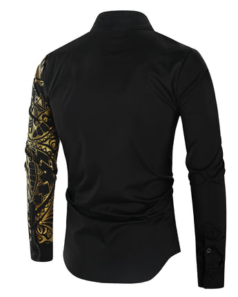 Luxury Gold Black Shirt