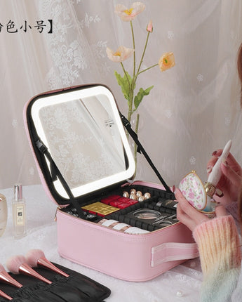 Smart  LED Cosmetic Case with Mirror