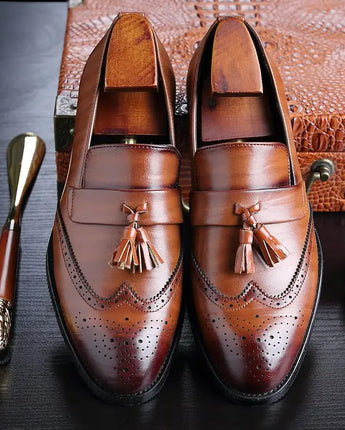 Classic Leather Tassel Loafers